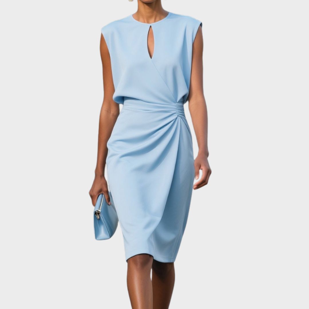 Zara | Elegantes, Atmungsaktives &amp; Vielseitiges Ärmelloses Midikleid 1