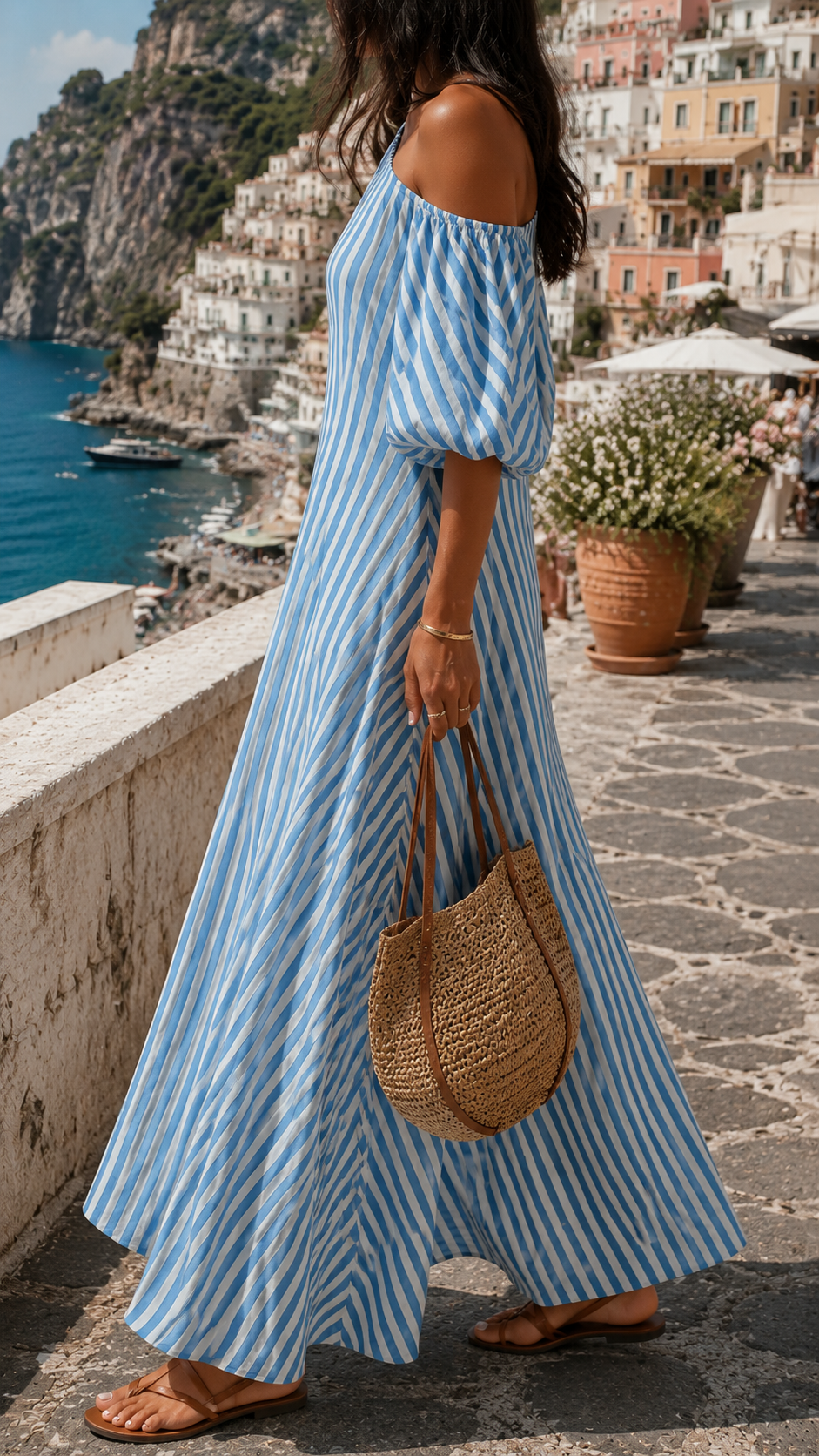 Zara | Elegantes, Fließendes &amp; Asymmetrisches Maxikleid 2