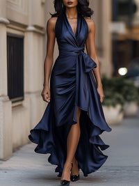 Zelara | Dramatisches Festliches Maxikleid mit Hohem Schlitz