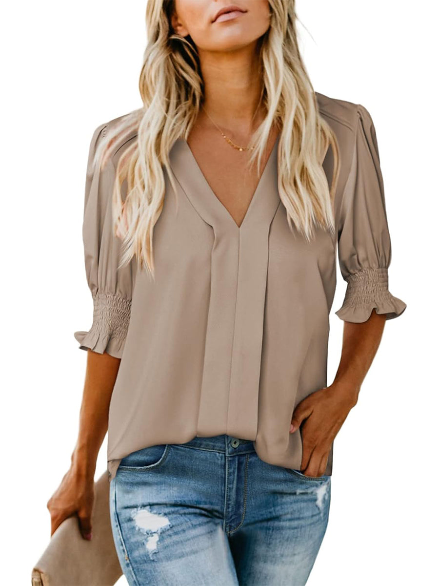 Alara | Elegante und moderne Bluse mit V-Ausschnitt