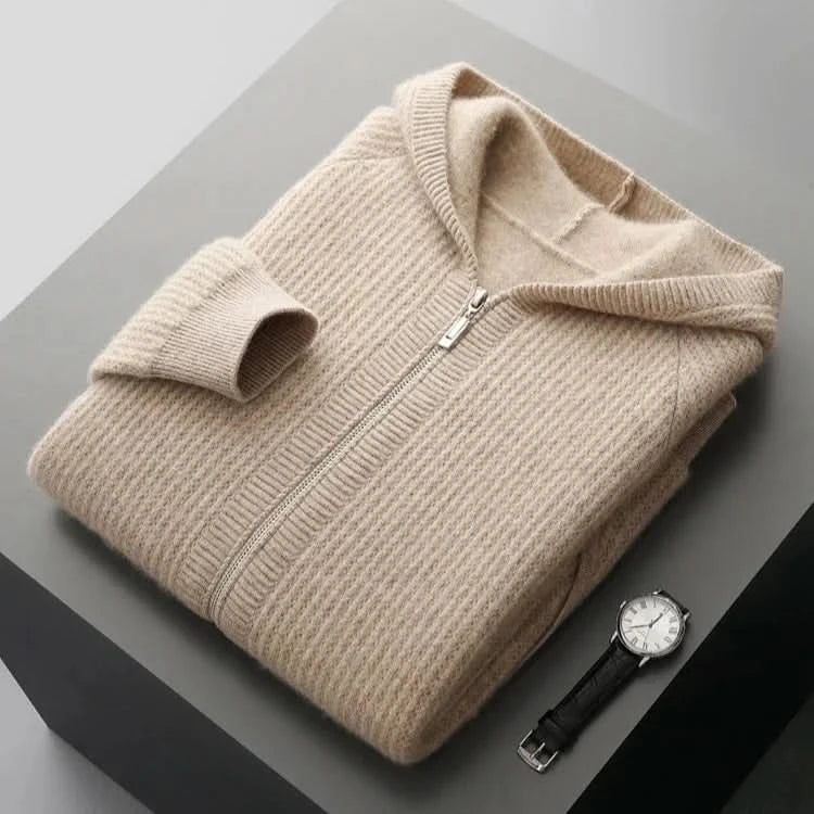 Sorrento | Cashmere Zip Hoodie – Luxuriöse Leichtigkeit für Herren
