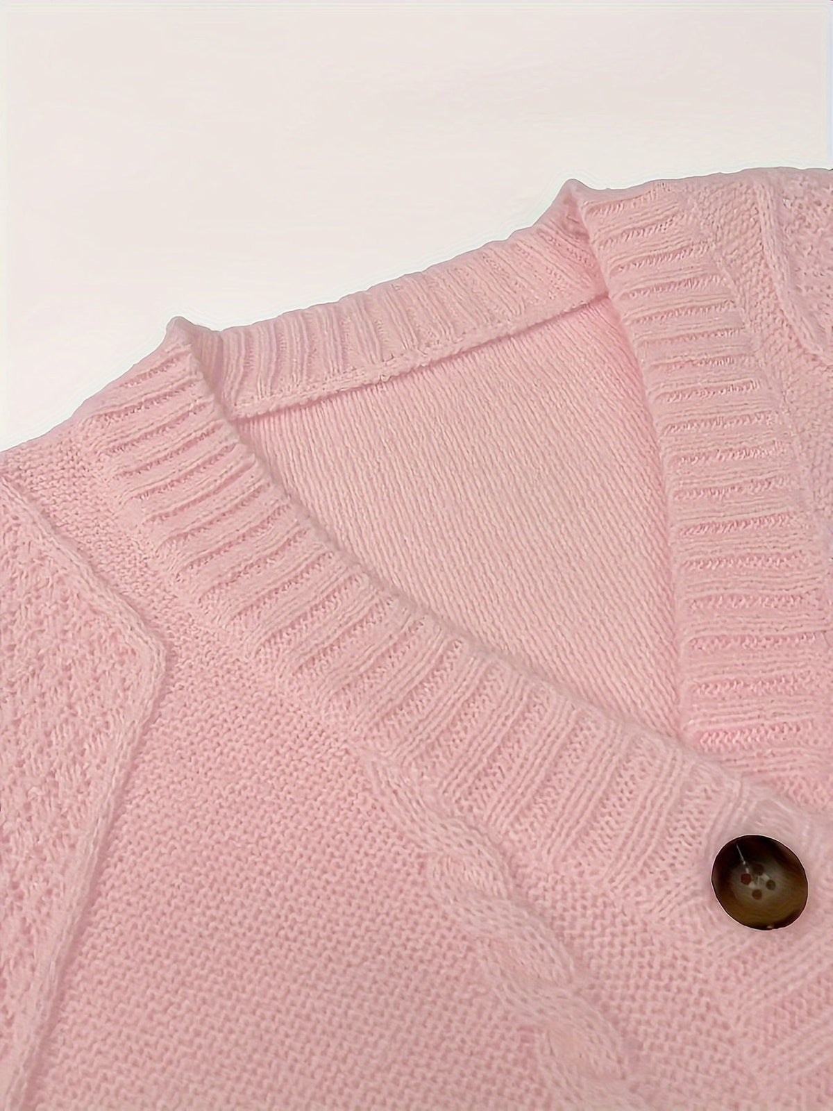 Lucinda | Cable-Knit Cardigan – Cozy Button Front Design