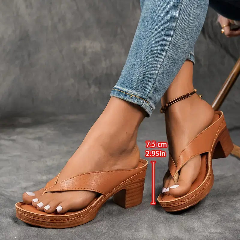 Selvina | Elegante und bequeme Damenslipper mit Absatz