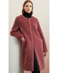 Olivia | Eleganter und kuscheliger Shearling Wintermantel