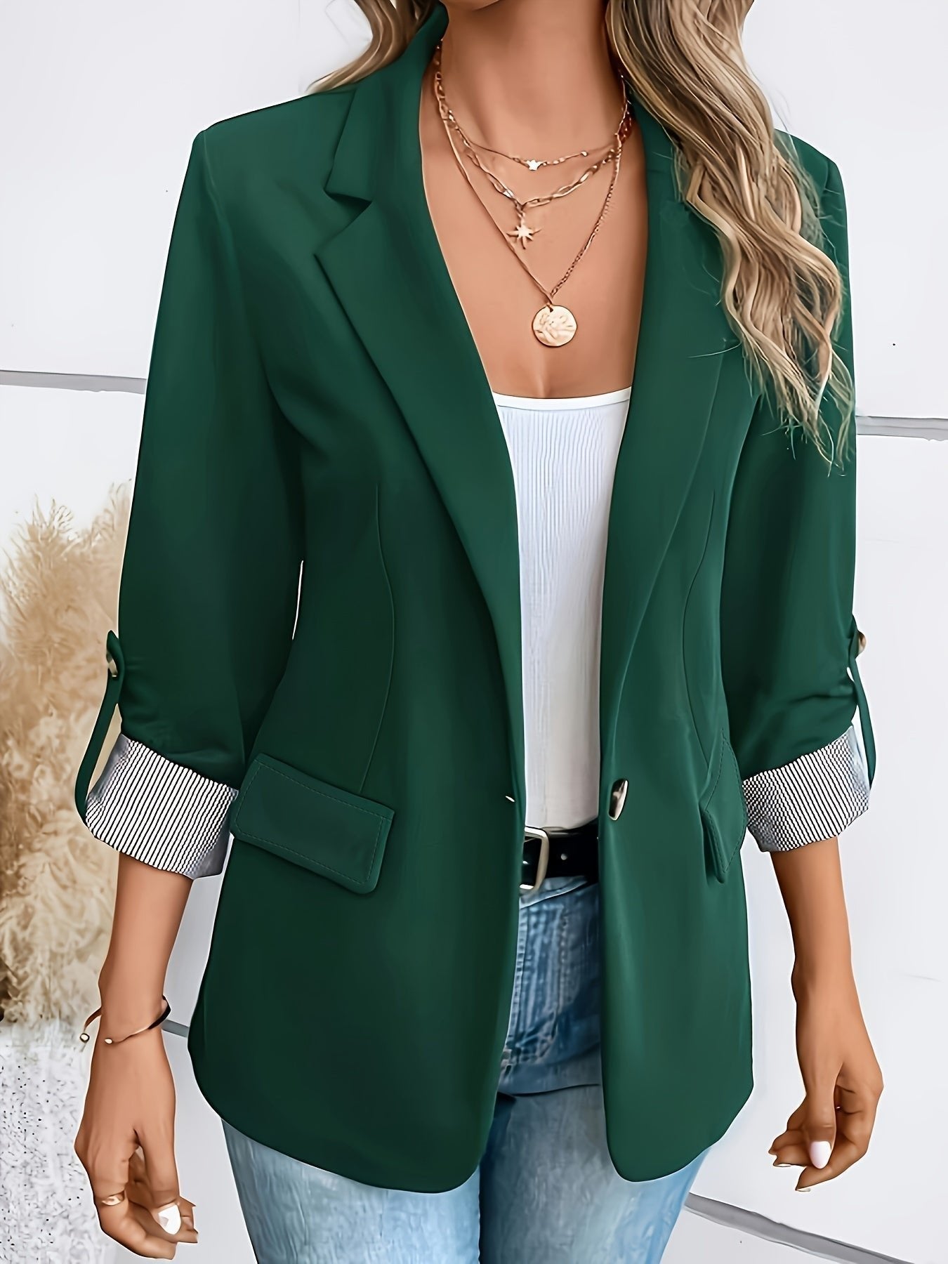 Sara | Stilvoller und Moderner Damen  Blazer mit Krempelärmeln