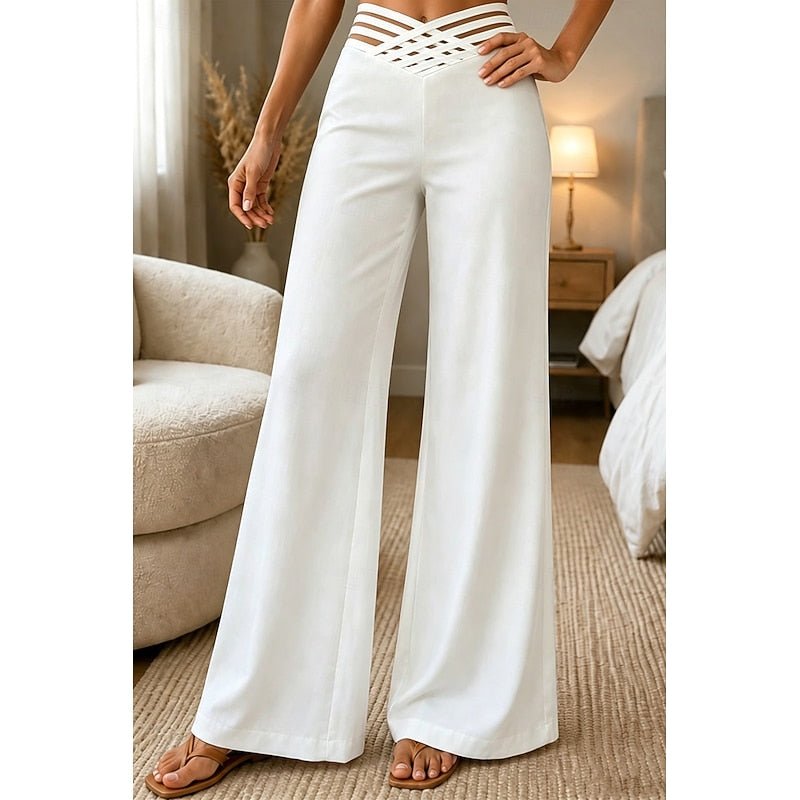 Priscilla | High-Waist Wide-Leg Trousers for Effortless Style