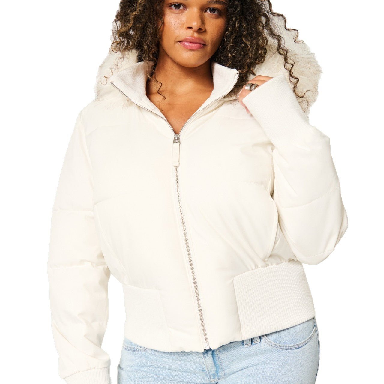 Nora | Gewatteerde Winterjacke mit abnehmbarer Kapuze