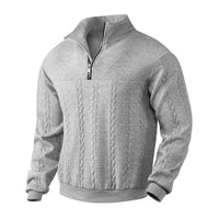 Lukas | Klassisches Und Bequemer Herren Strickpullover mit Quarter-Zip