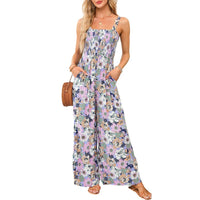 Jessika | Floraler und stilvoller Damen Jumpsuit mit weitem Bein