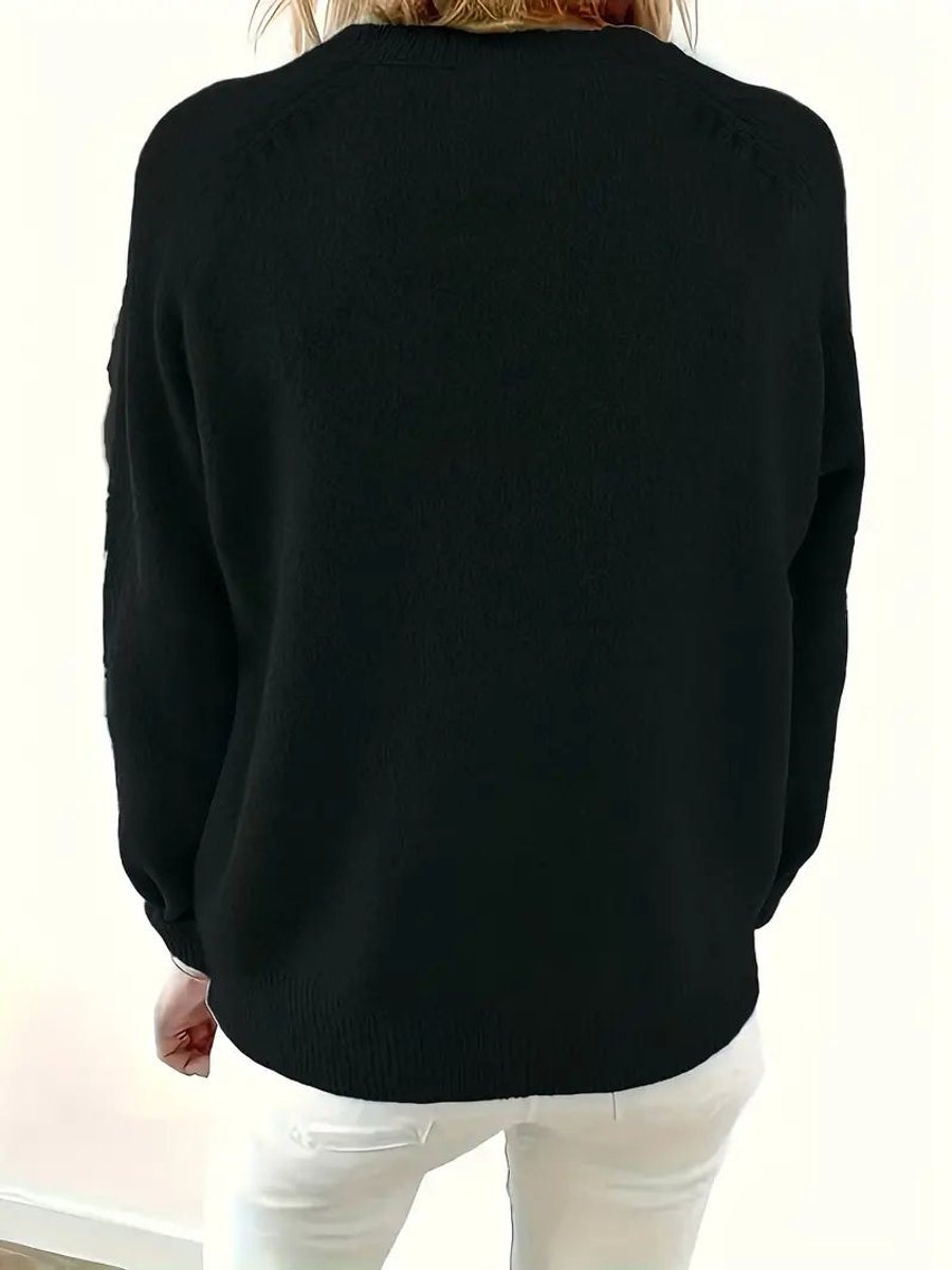 Kerstin | Komfortabler V-Ausschnitt Damen Strickpullover