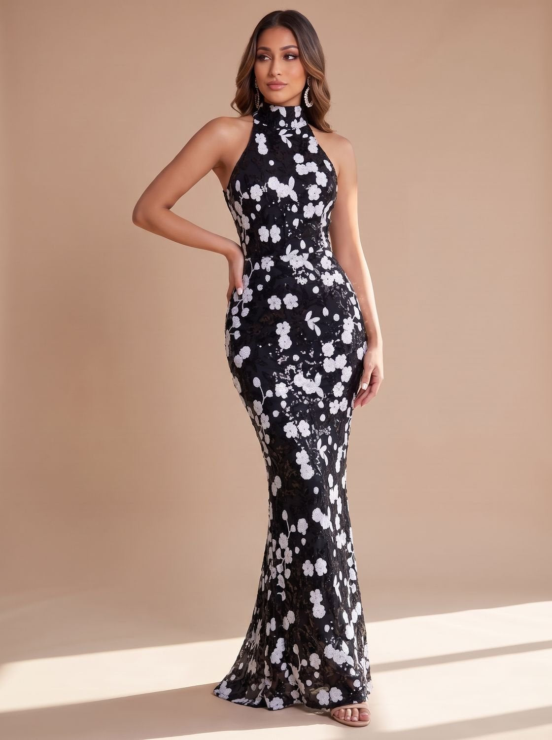 Grace | Mermaid Dress – Floral Sequin Gown für Frauen