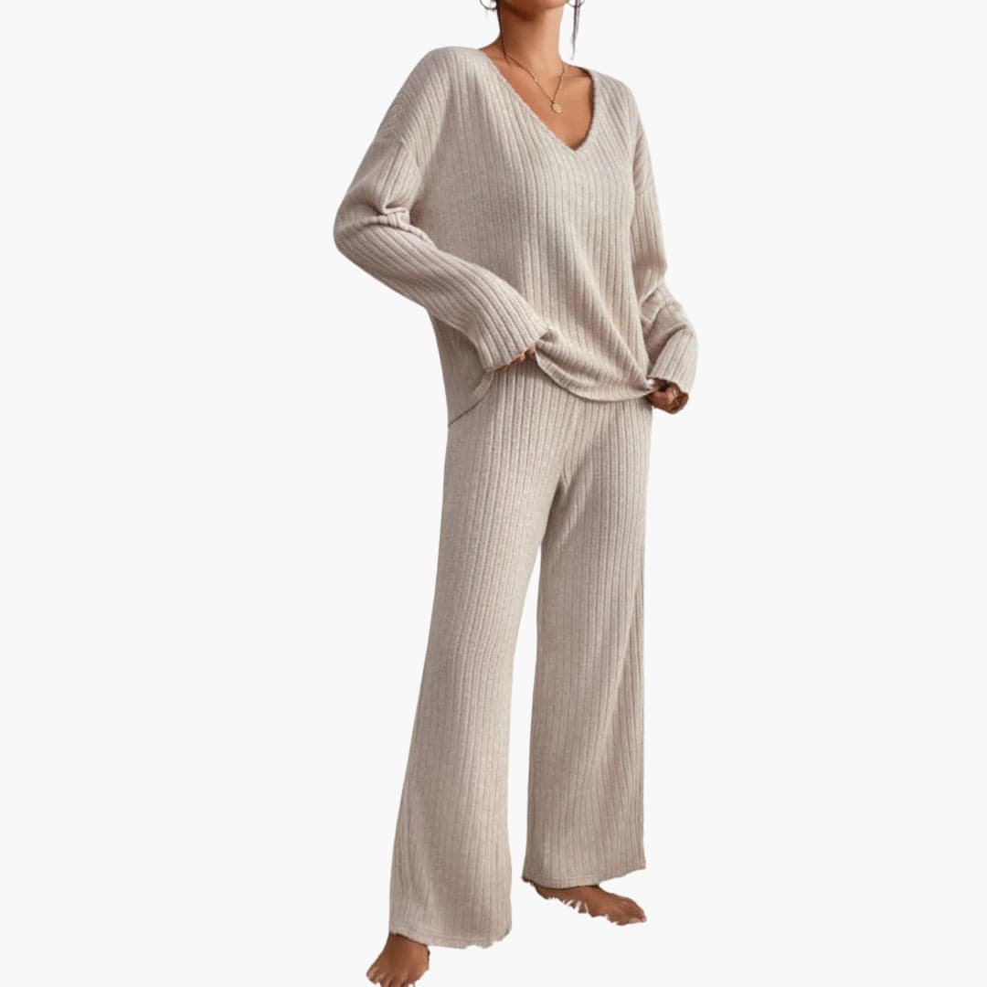 Natura | Knit Loungewear Set – Cozy Long Sleeves for Women