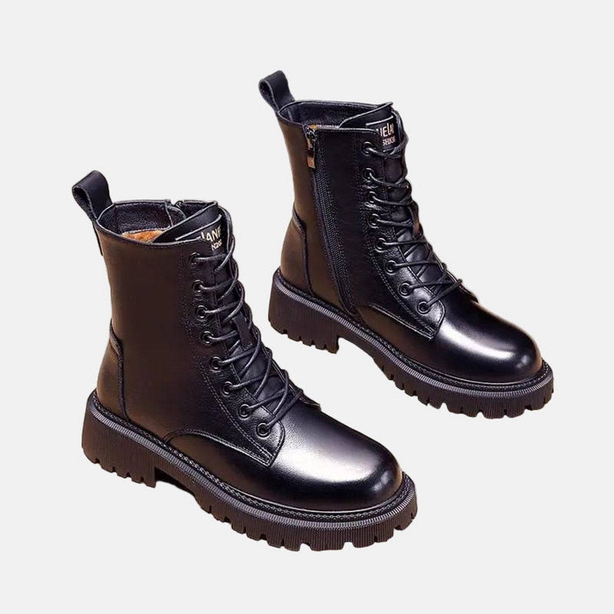 Amelie | Warme Gefütterte Combat Stiefeletten