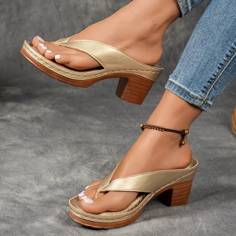 Selvina | Elegante und bequeme Damenslipper mit Absatz