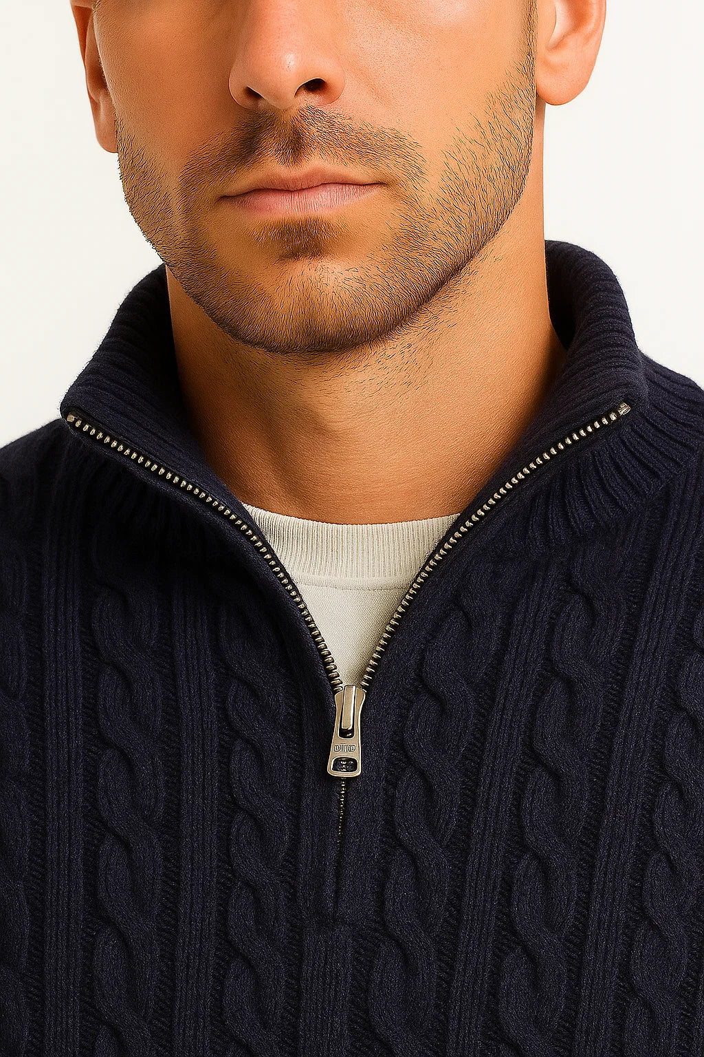 Felix | Klassischer und bequemer Herren Zopfmuster Strickpullover