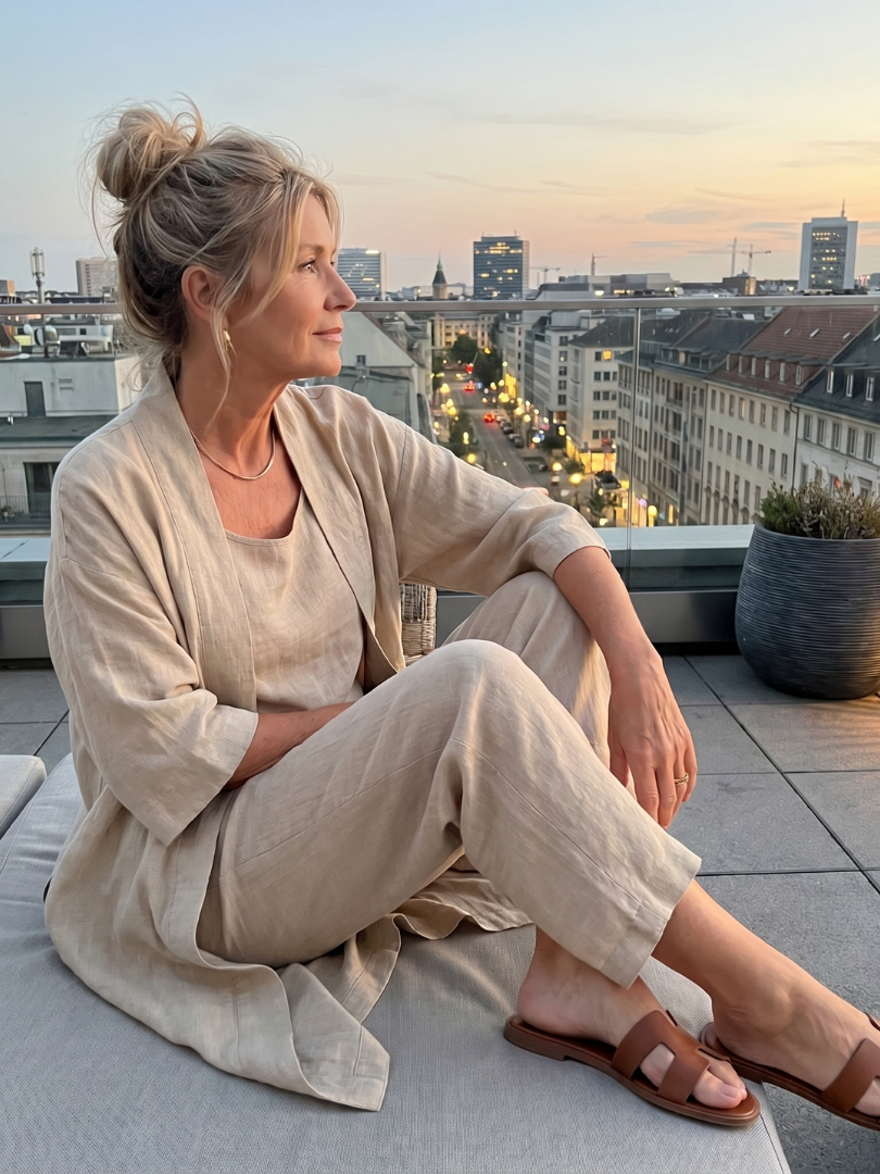 Yael | Three Piece Relaxed Pant Set – Leichter Komfort für Damen