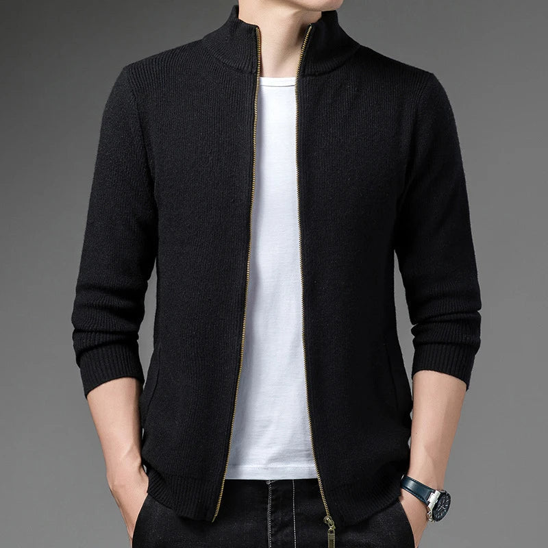 Max | Elegante und bequeme Herren Stricken Strickjacke