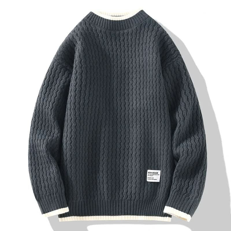 Rhettford | Knit Pullover Met Kabelstructuur voor Mannen