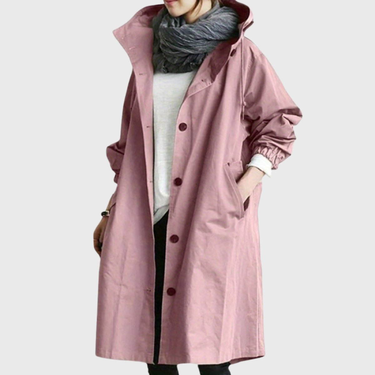 Christin | Wasserabweisender und eleganter Kapuzen Trenchcoat