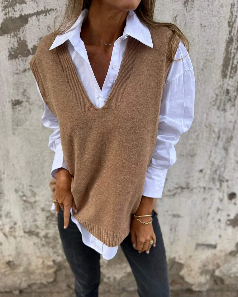Helena | Klassische und Vielseitige Strickweste