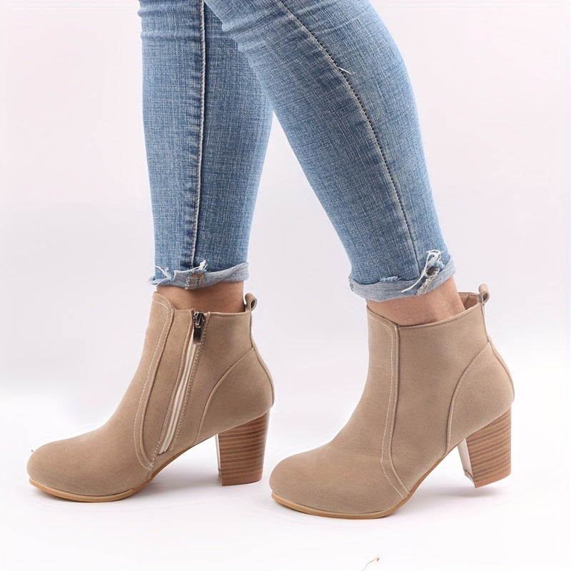 Valentina | Elegante Stiefeletten mit Blockabsatz