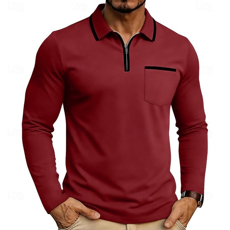 Maurice | Quarter-Zip Polo-Shirt – Eleganter, Modern Fit für Herren