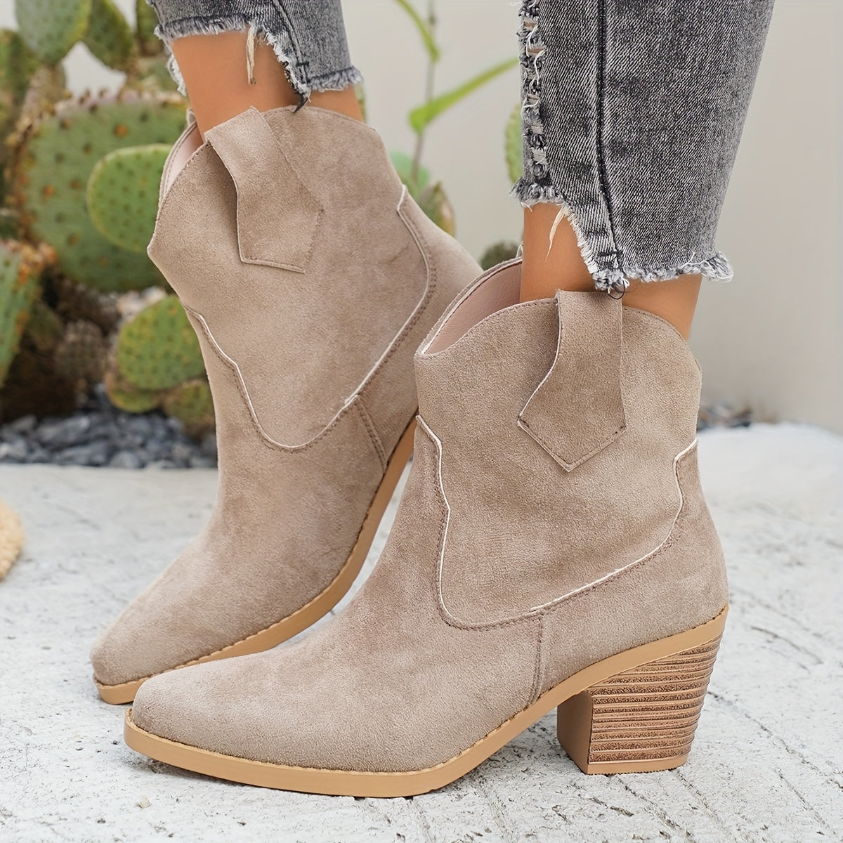 Alina | Moderne und bequeme Western Chelsea Stiefeletten
