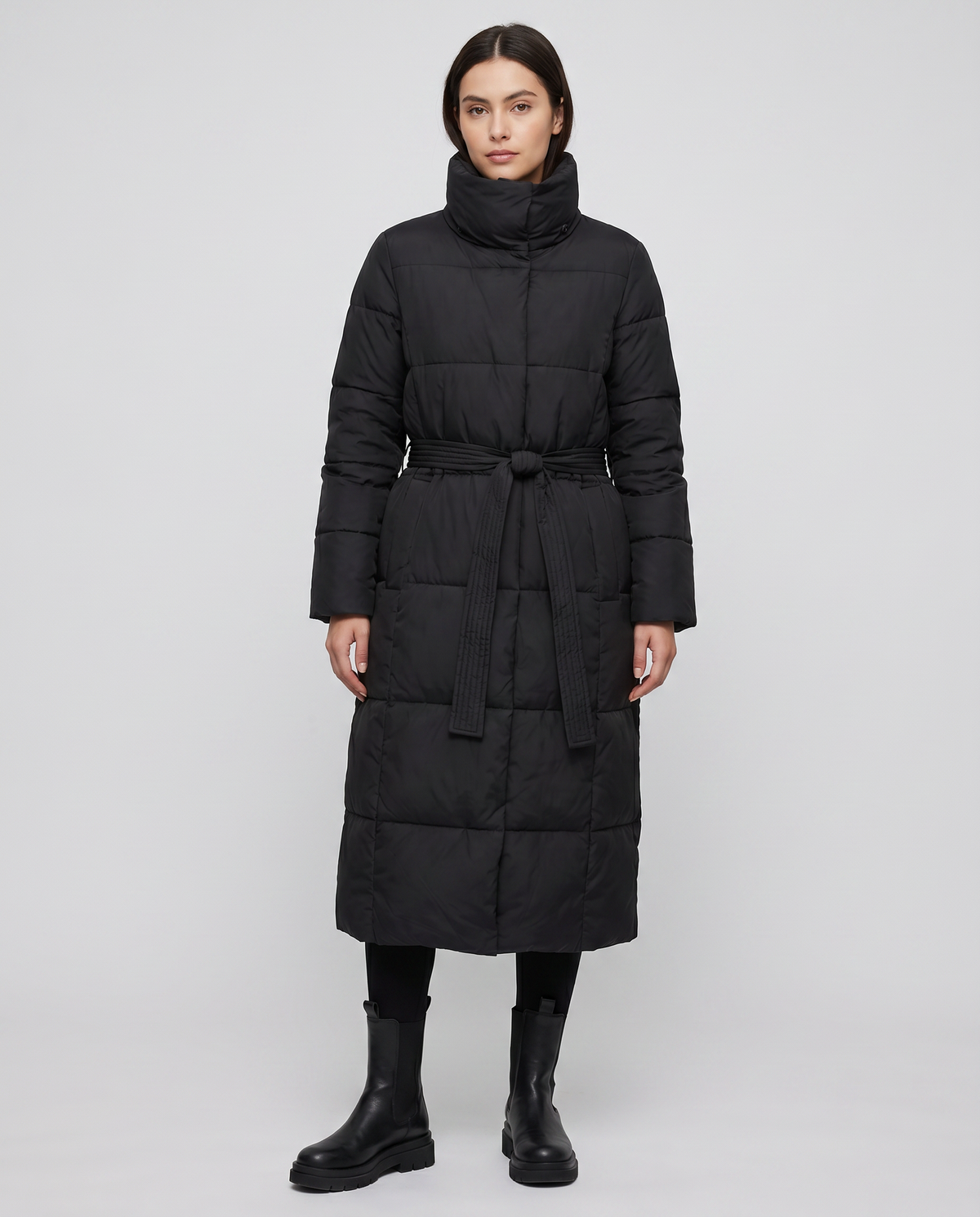 Velora | Long Puffer Jacket – Quilted Winter Coat for Women