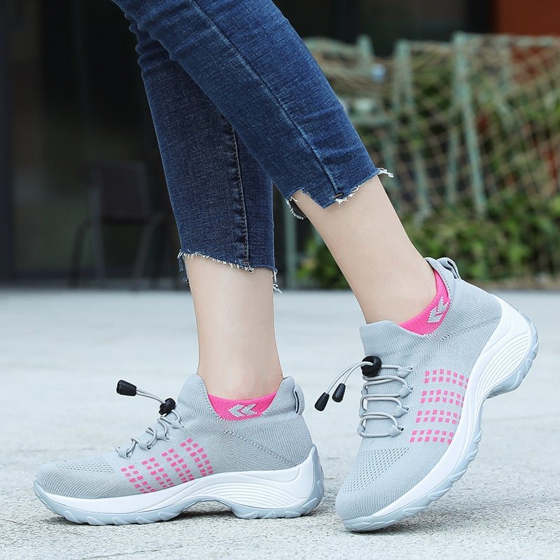 Claudia | Komfortable und stützende Orthopädische Knit-Plateau-Sneaker