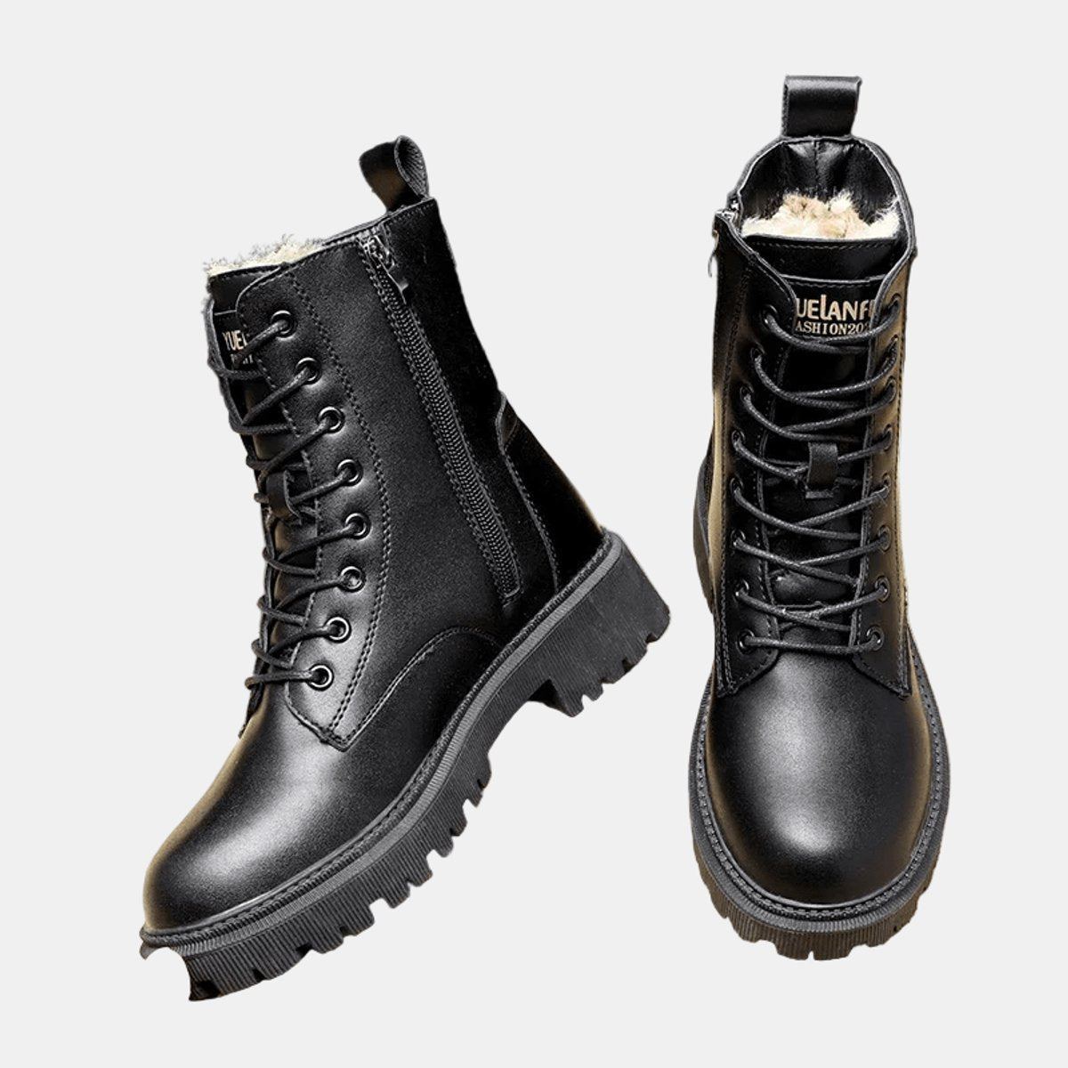 Amelie | Warme Gefütterte Combat Stiefeletten