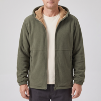 Maximilian | Moderne und bequeme Herren Fleecejacke mit Sherpa Futter