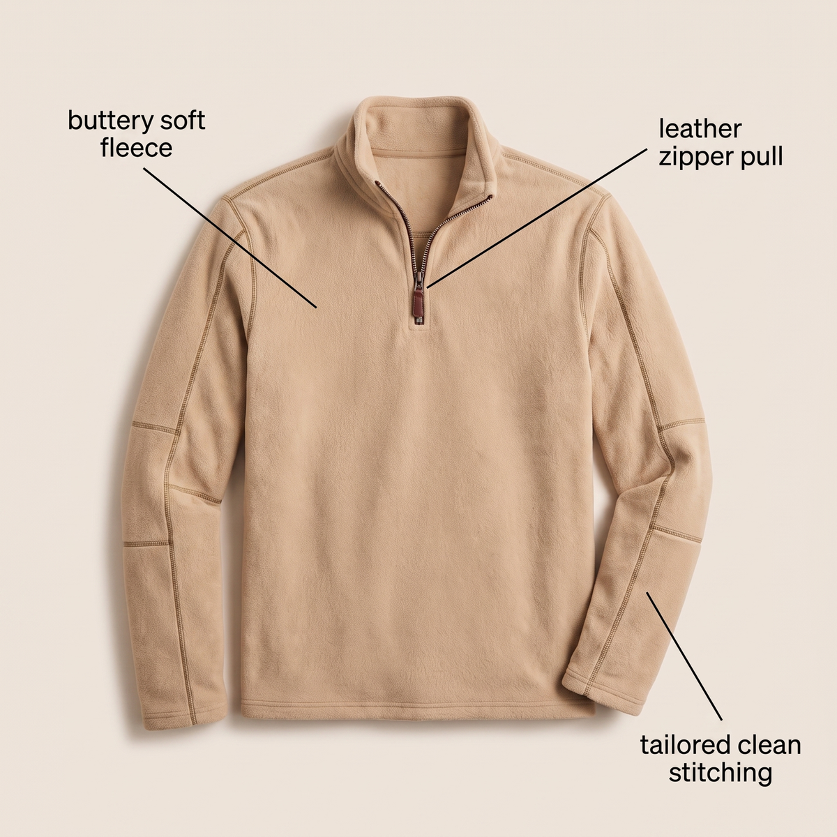 Hollingworth | Warm Quarter Zip – Bequeme, vielseitige Schicht für Männer