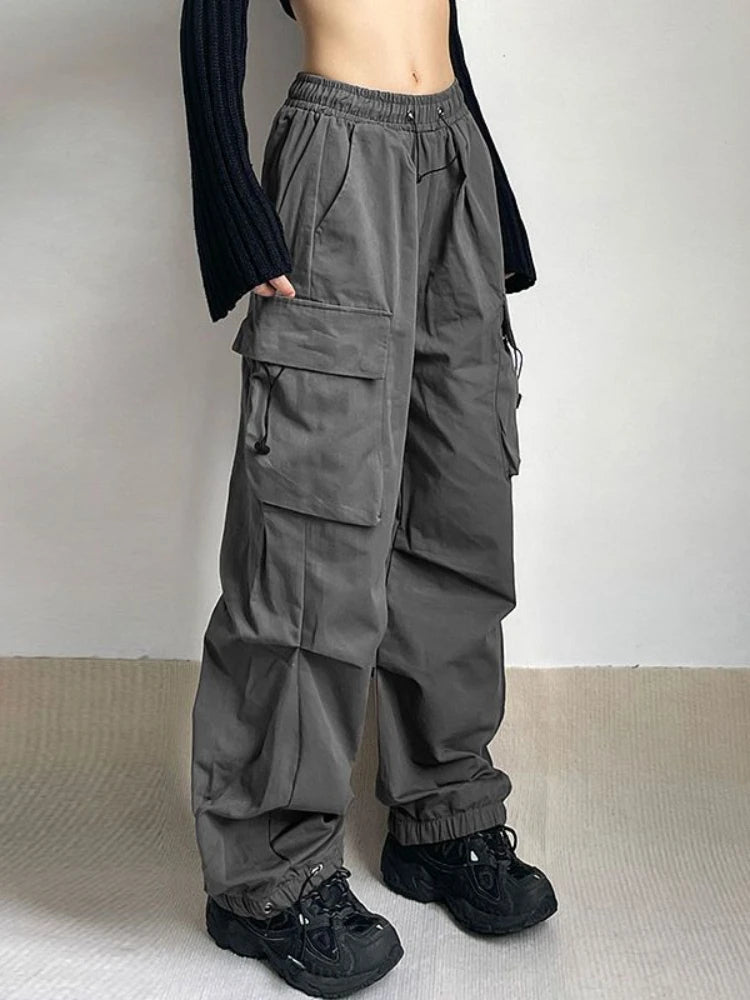 Katrin | Trendige Weitbein Cargohose für Damen