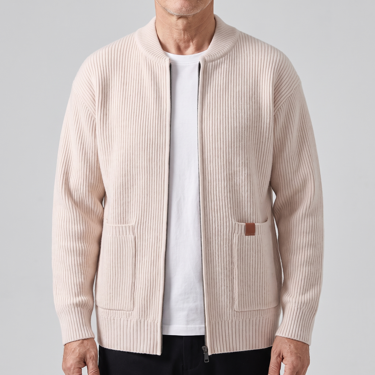 NOVA | Ribbed Knit Jacket – Soft Touch and Functional Design
