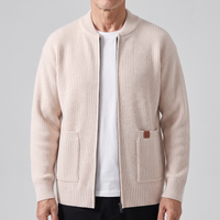 Sebastian | Moderne und bequeme Strick Strickjacke mit Rippstruktur