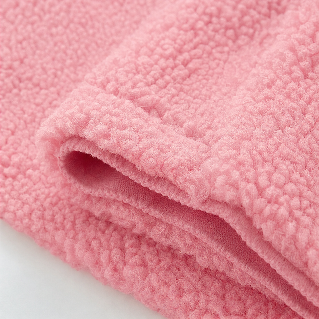 Cozelle | Plush Hooded Oversized Zip-Up Jacket