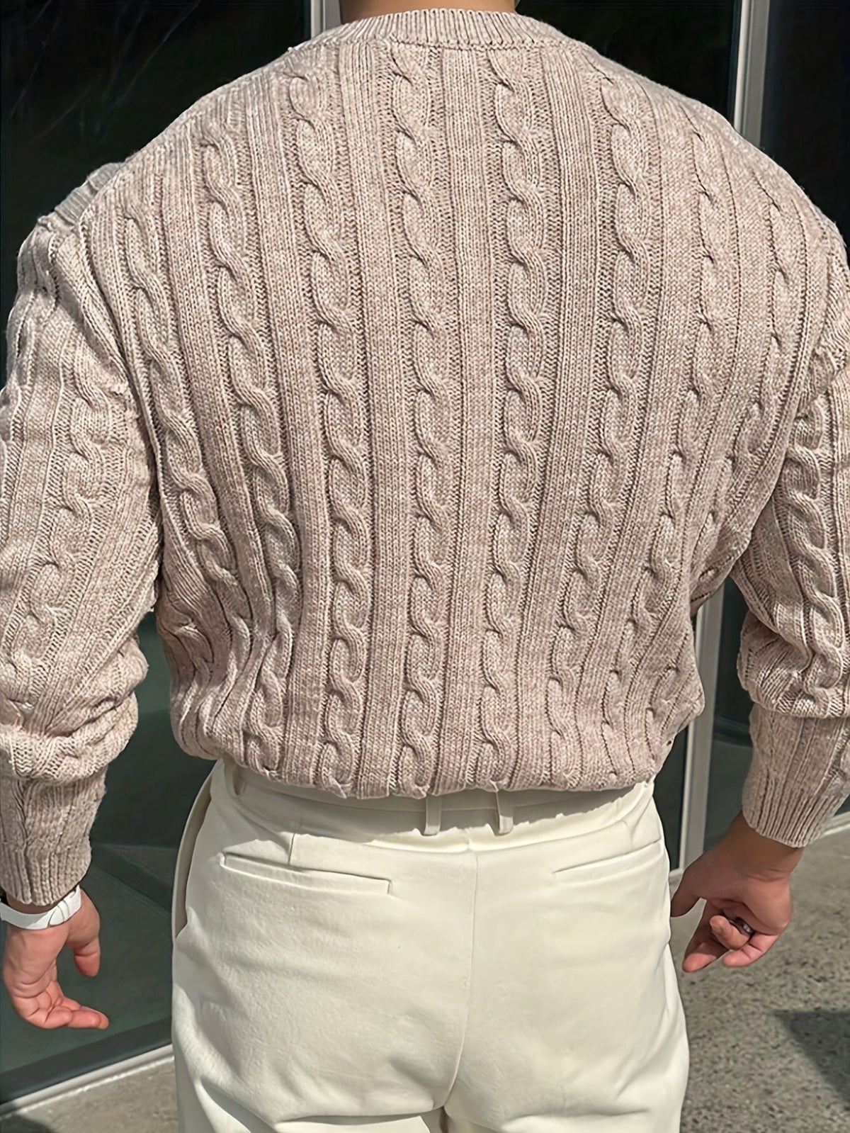 Jonas | Cable Knit Sweater – Zeitloser Stil für Männer