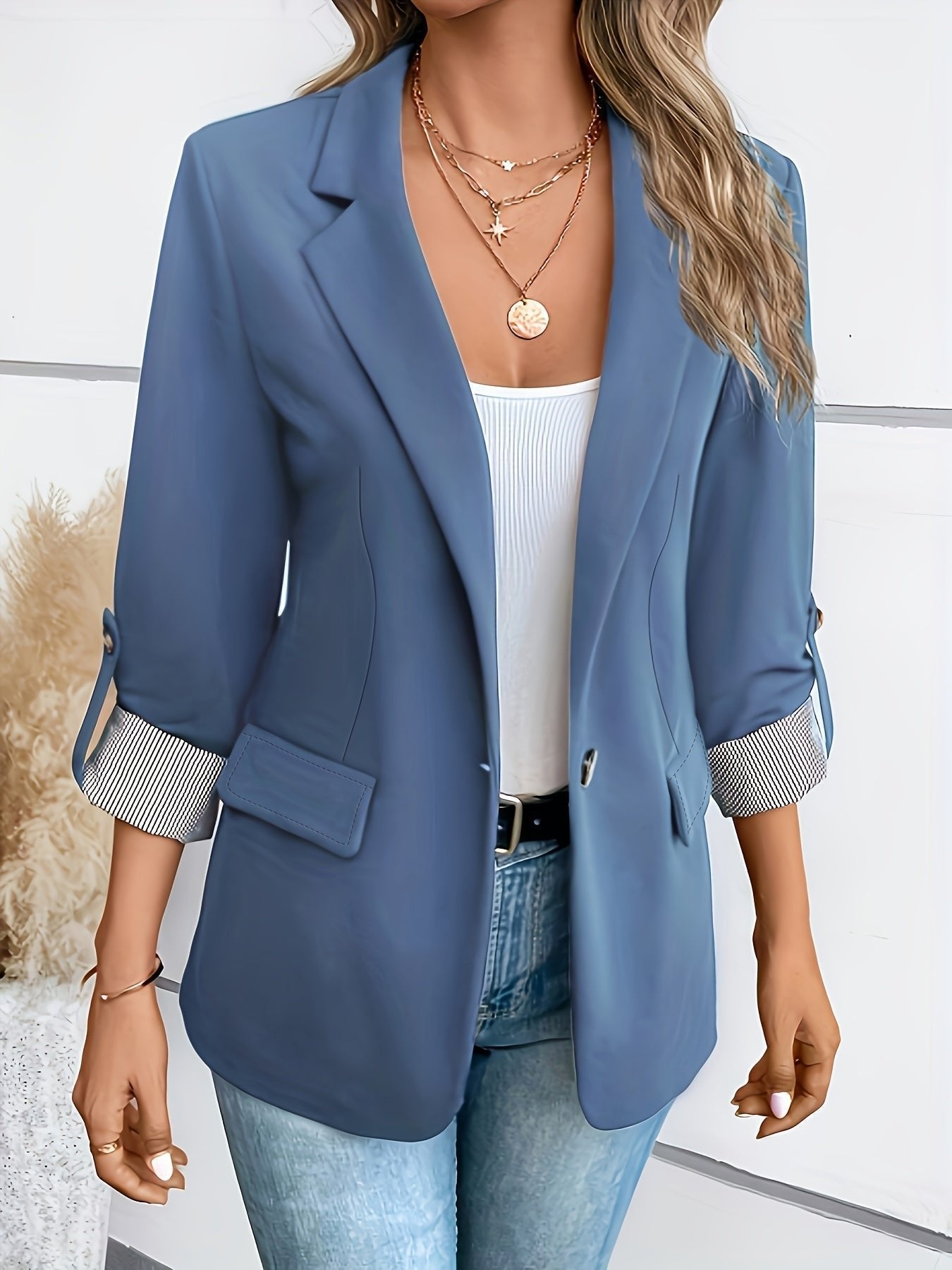 Sara | Stilvoller und Moderner Damen  Blazer mit Krempelärmeln