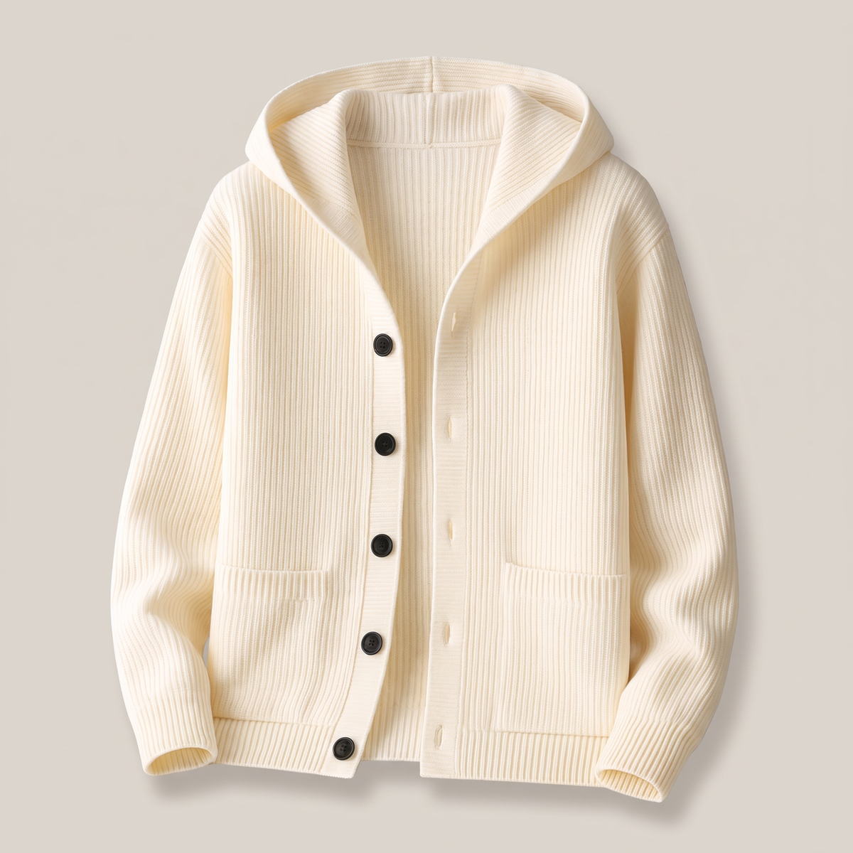 Braymore | Cardigan – Weicher Wollmix mit Kapuze