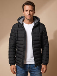 Felix | Leichte und komfortable Herren-Pufferjacke mit Kapuze