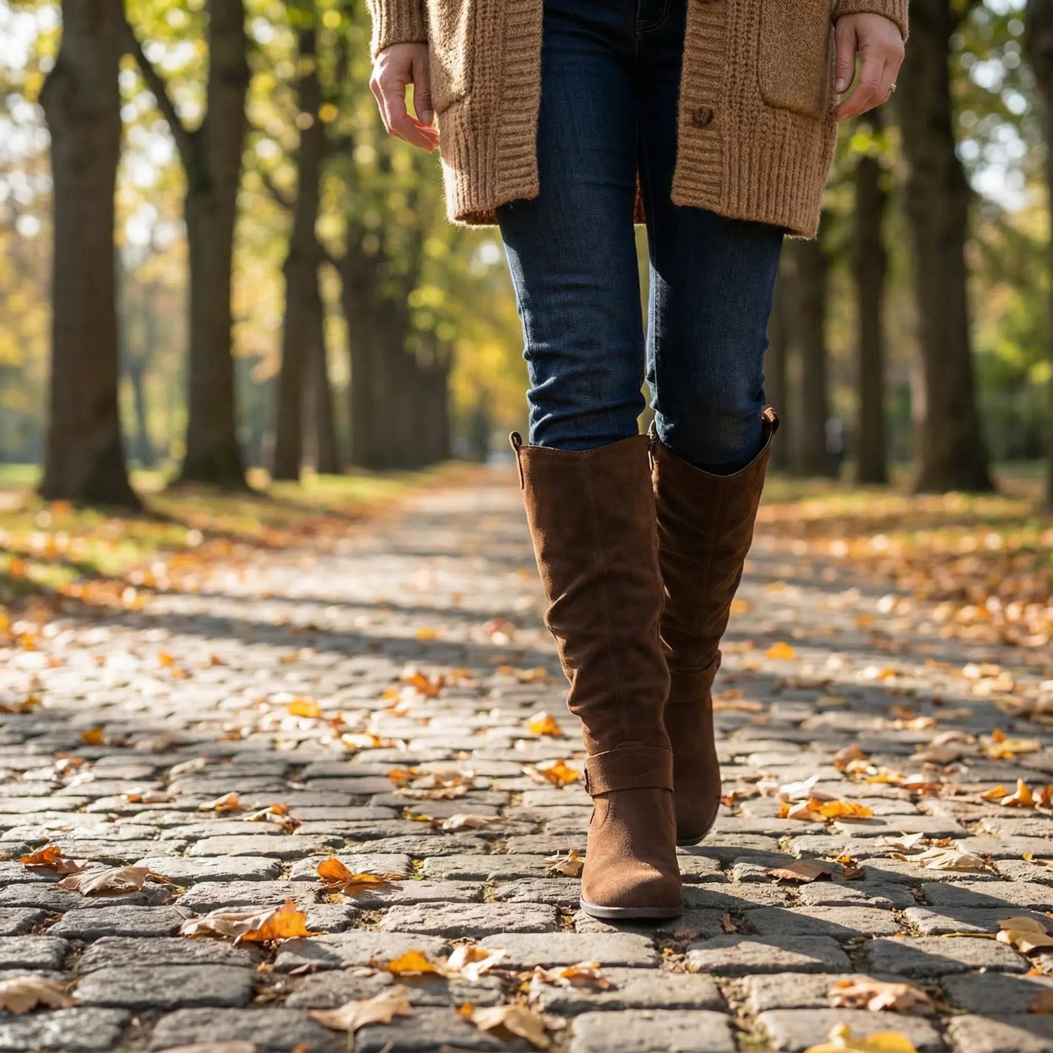 Katrin | Bequeme und elegante Kniehohe Slouch Stiefel