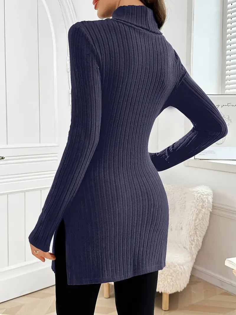 Sarah | Turtleneck Sweater – Elegant Slim Fit Style for Women