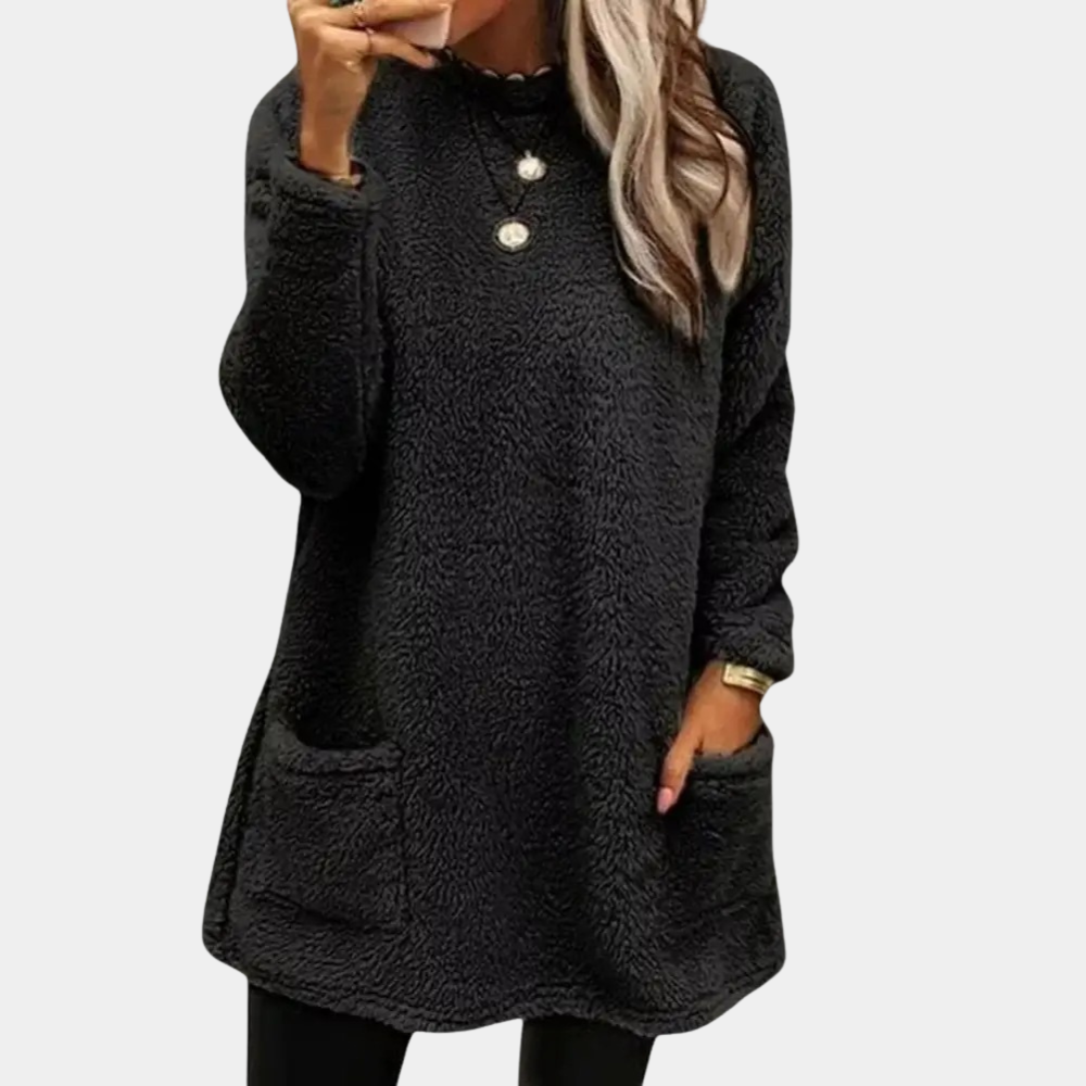 Laura | Kuscheliges und modisches Tnika Sweatshirt