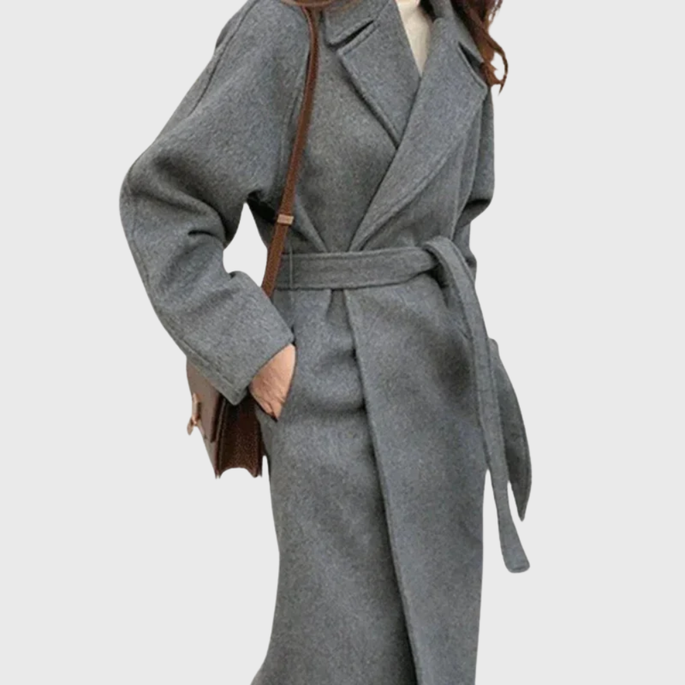 Veronika | Classic Wool Winter Coat – Elegant Warmth for Women