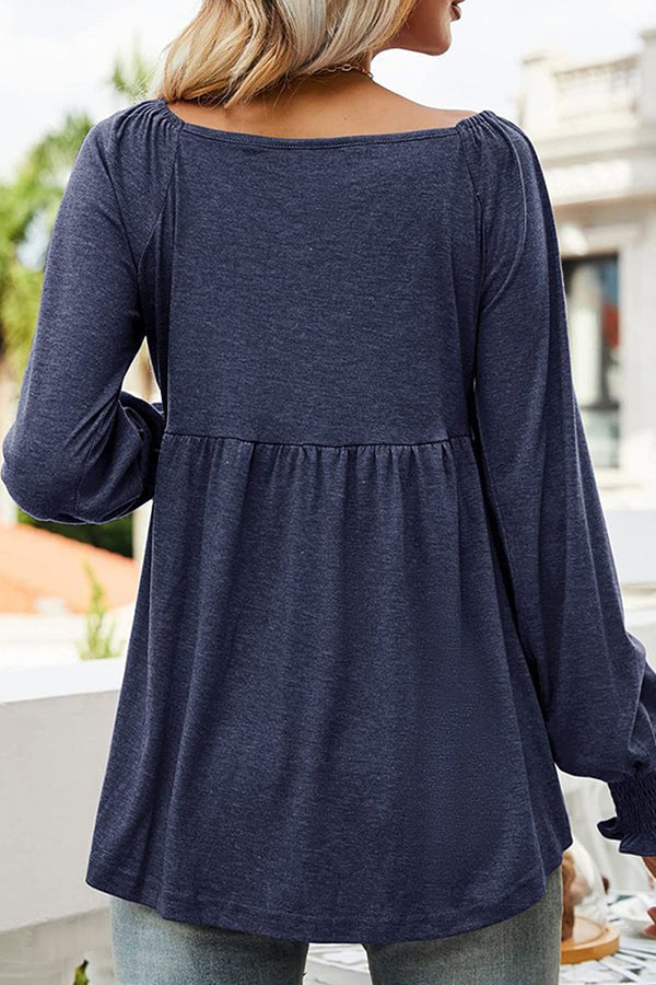 Sara | Bequemes und leichtes Babydoll Tunika Oberteil