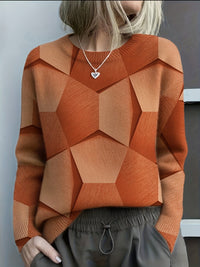 Doreen | Moderner und bequemer Damen Strickpullover mit geometrischem Muster