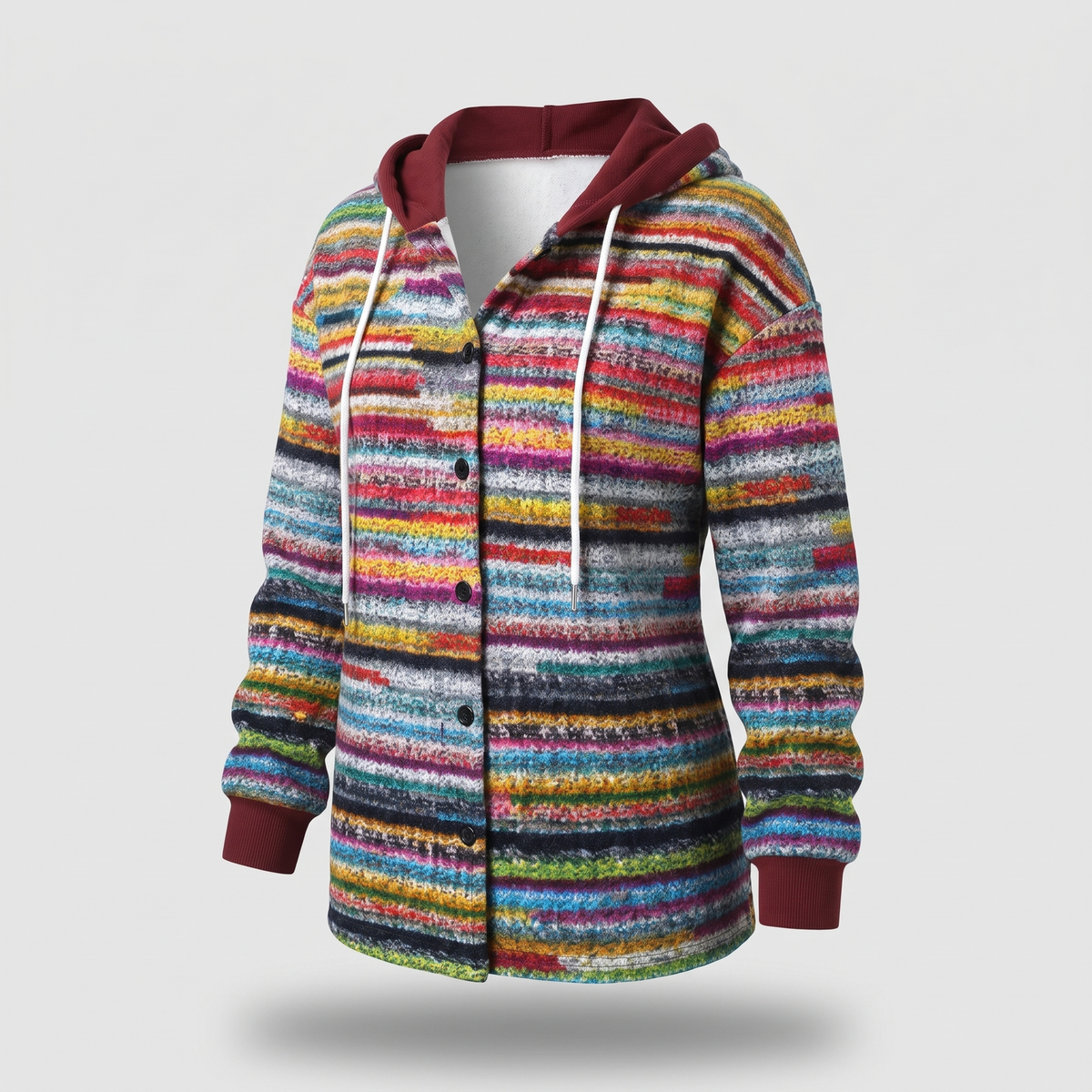 Highland | Hooded Coat – Gemütlicher Plaid-Stil für Frauen