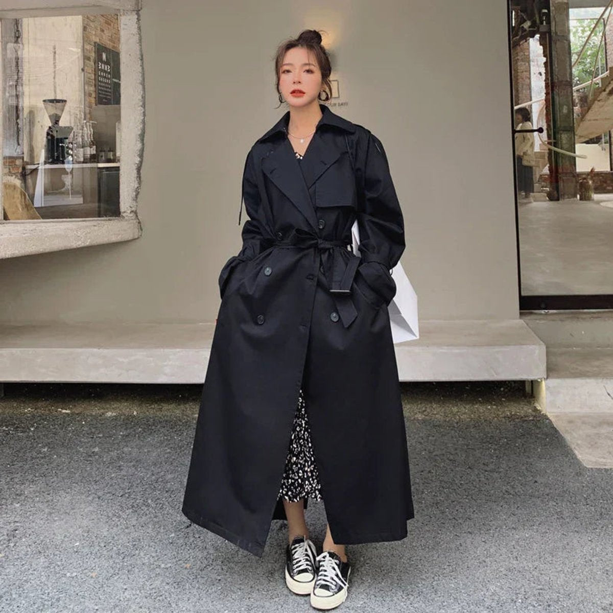 Isabella | Oversized und langer Damen-Maxi Trenchcoat