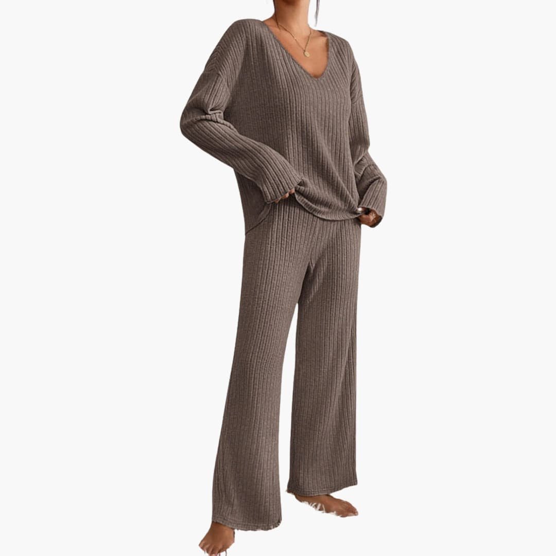 Natura | Knit Loungewear Set – Cozy Long Sleeves for Women
