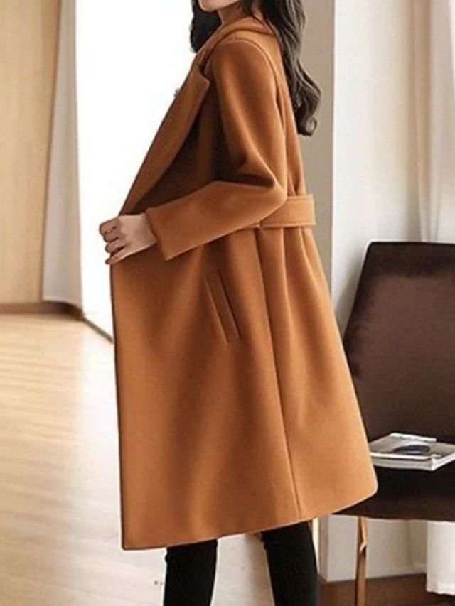 Heidi | Wool Coat – Stylish Slim Fit Ideal for Women